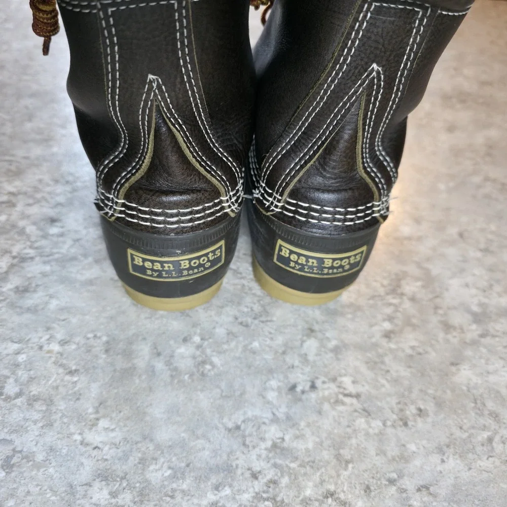 Vintage L.L. Bean‎ Maine Hunting Shoe Waterproof Duck Boots Mens 7 / Womens 8.5
